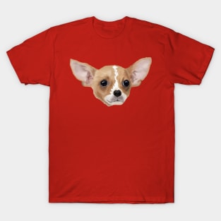 Chihuahua on Red T-Shirt